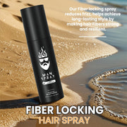 Hair Fiber Locking Spray Infused with Sea Salt & Keratin for a Longer Lasting Hair Fiber Hold | Replenishment Fiber Locking Spray for THE MAN KIT