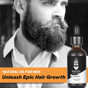 Man Essentials Man Oil - Hair Strengthening Serum Infused with Biotin and Rosemary for Stronger Healthier Hair and Beard Growth